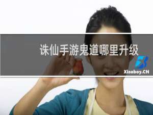 诛仙手游鬼道哪里升级