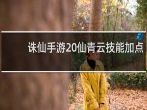 诛仙手游 仙青云技能加点