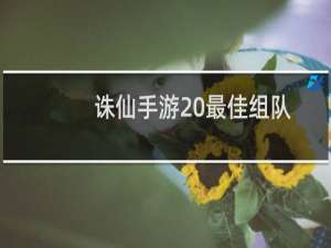 诛仙手游 最佳组队