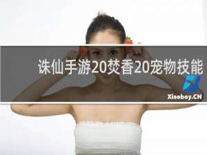 诛仙手游 焚香 宠物技能