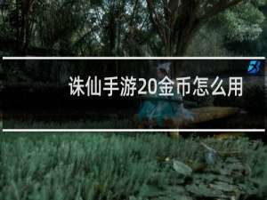 诛仙手游 金币怎么用