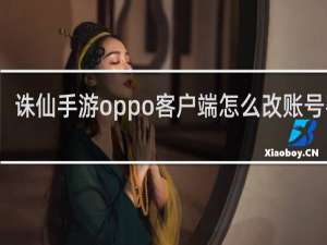 诛仙手游oppo客户端怎么改账号密码