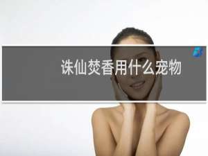 诛仙焚香用什么宠物