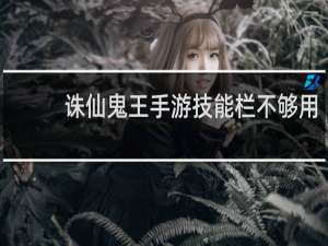 诛仙鬼王手游技能栏不够用
