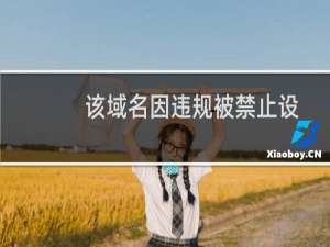 该域名因违规被禁止设置。如有异议，请在微信客户端打开该域名进