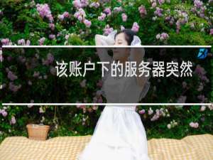 该账户下的服务器突然都不能访问了，