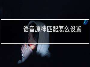 语音原神匹配怎么设置