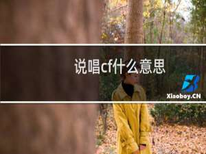 说唱cf什么意思