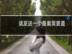 请发送一个备案需要盖章的全套资料