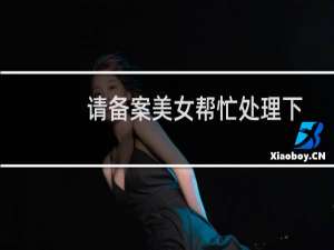 请备案美女帮忙处理下授权书，谢谢