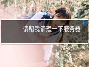 请帮我清理一下服务器缓存，检查一下内存硬盘，提升打开速度。