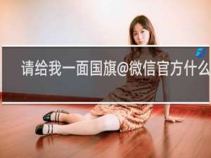 请给我一面国旗@微信官方什么梗