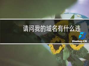 请问我的域名有什么违法可疑