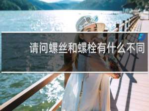 请问螺丝和螺栓有什么不同