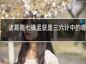 诸葛亮七擒孟获是三六计中的哪计