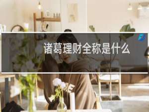 诸葛理财全称是什么