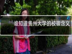 谁知道贵州大学的校徽含义