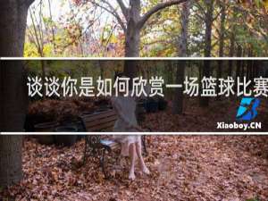 谈谈你是如何欣赏一场篮球比赛的