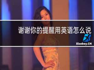 谢谢你的提醒用英语怎么说