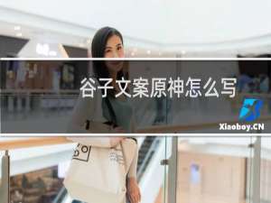 谷子文案原神怎么写