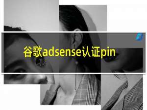 谷歌adsense认证pin