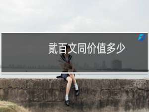 貮百文同价值多少