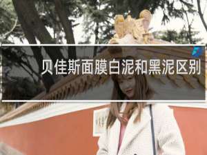 贝佳斯面膜白泥和黑泥区别