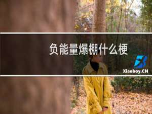 负能量爆棚什么梗
