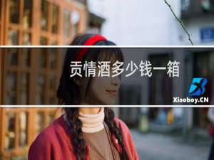 贡情酒多少钱一箱