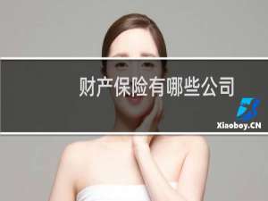 财产保险有哪些公司
