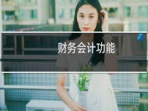 财务会计功能