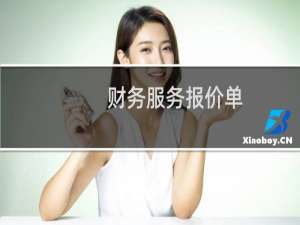 财务服务报价单