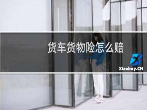 货车货物险怎么赔