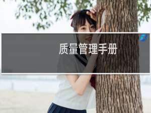 质量管理手册