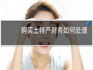 购买土特产财务如何处理