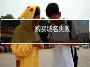 购买域名失败，已经付完钱了