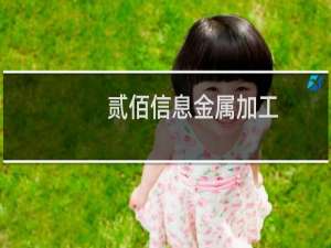 贰佰信息金属加工
