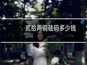 贰拾两铜砝码多少钱