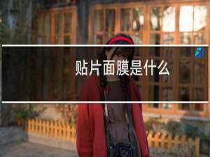 贴片面膜是什么