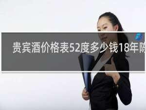 贵宾酒价格表52度多少钱18年陈酿