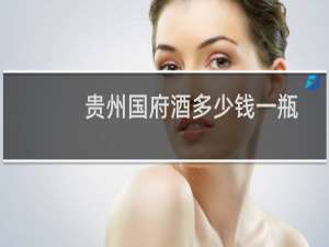 贵州国府酒多少钱一瓶