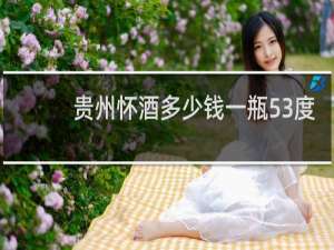贵州怀酒多少钱一瓶53度