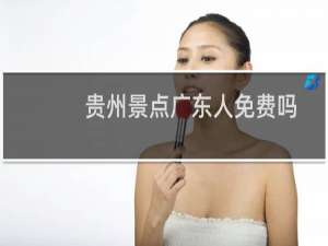 贵州景点广东人免费吗