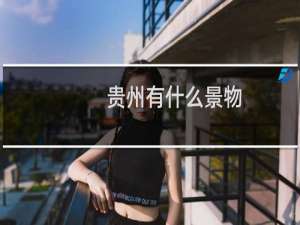 贵州有什么景物