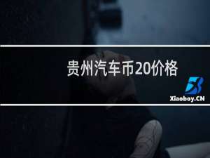 贵州汽车币 价格