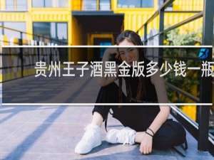 贵州王子酒黑金版多少钱一瓶