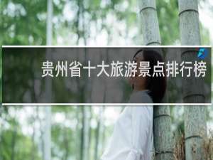 贵州省十大旅游景点排行榜