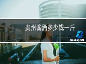 贵州酱酒多少钱一斤