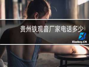 贵州铁观音厂家电话多少