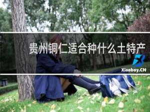 贵州铜仁适合种什么土特产